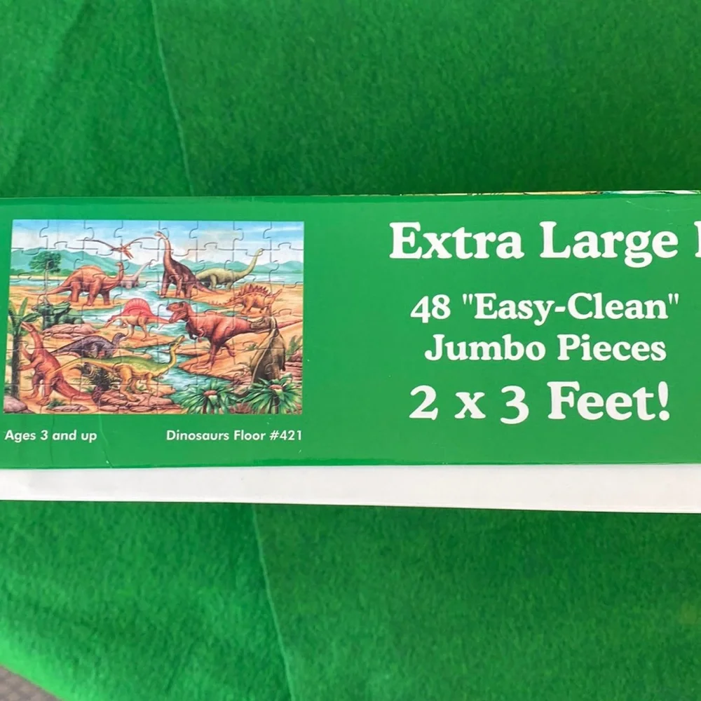 🌸 2/$12 🌸 Melissa & Doug “Dinosaurs” 2’ x 3’ Floor Puzzle - Picture 2 of 8